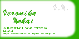 veronika makai business card